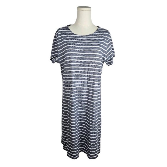 NWOT Sail To Sable STS Striped Dress XL Navy Nautical Preppy Short Sleeve - Picture 1 of 8
